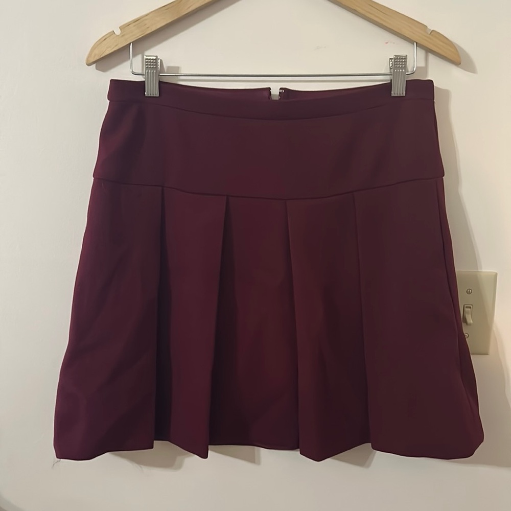 Elegant Burgundy Women's Skirt